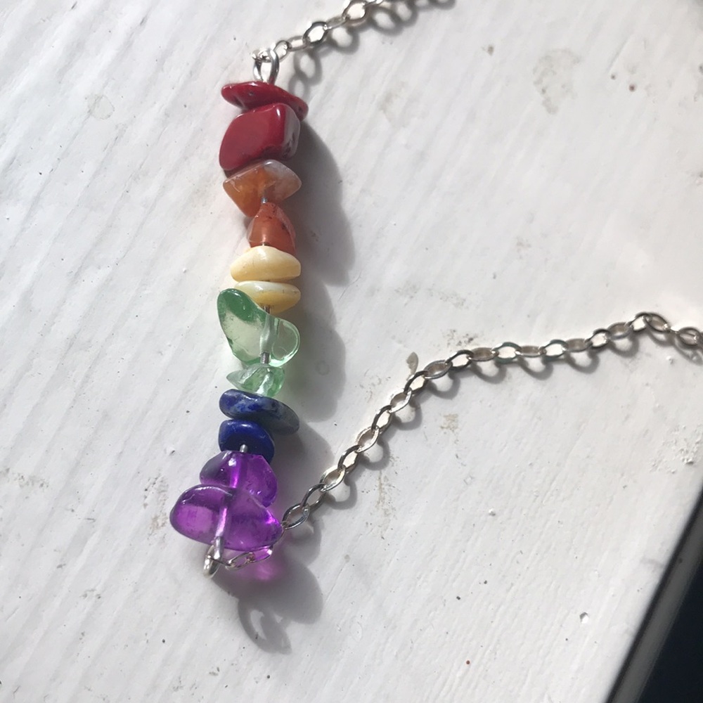 Sparkly Fun Rainbow Necklace